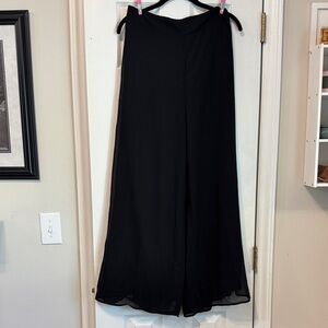 Elegant Black Women's Flowy Pants